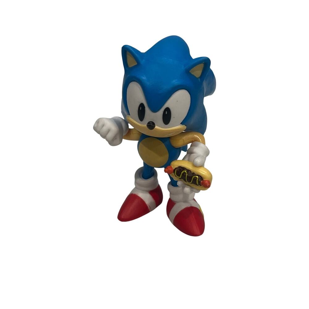 Sonic The Hedgehog Classic Sonic with Chili Dog 2.5" Figure Jakks Pacific Loose